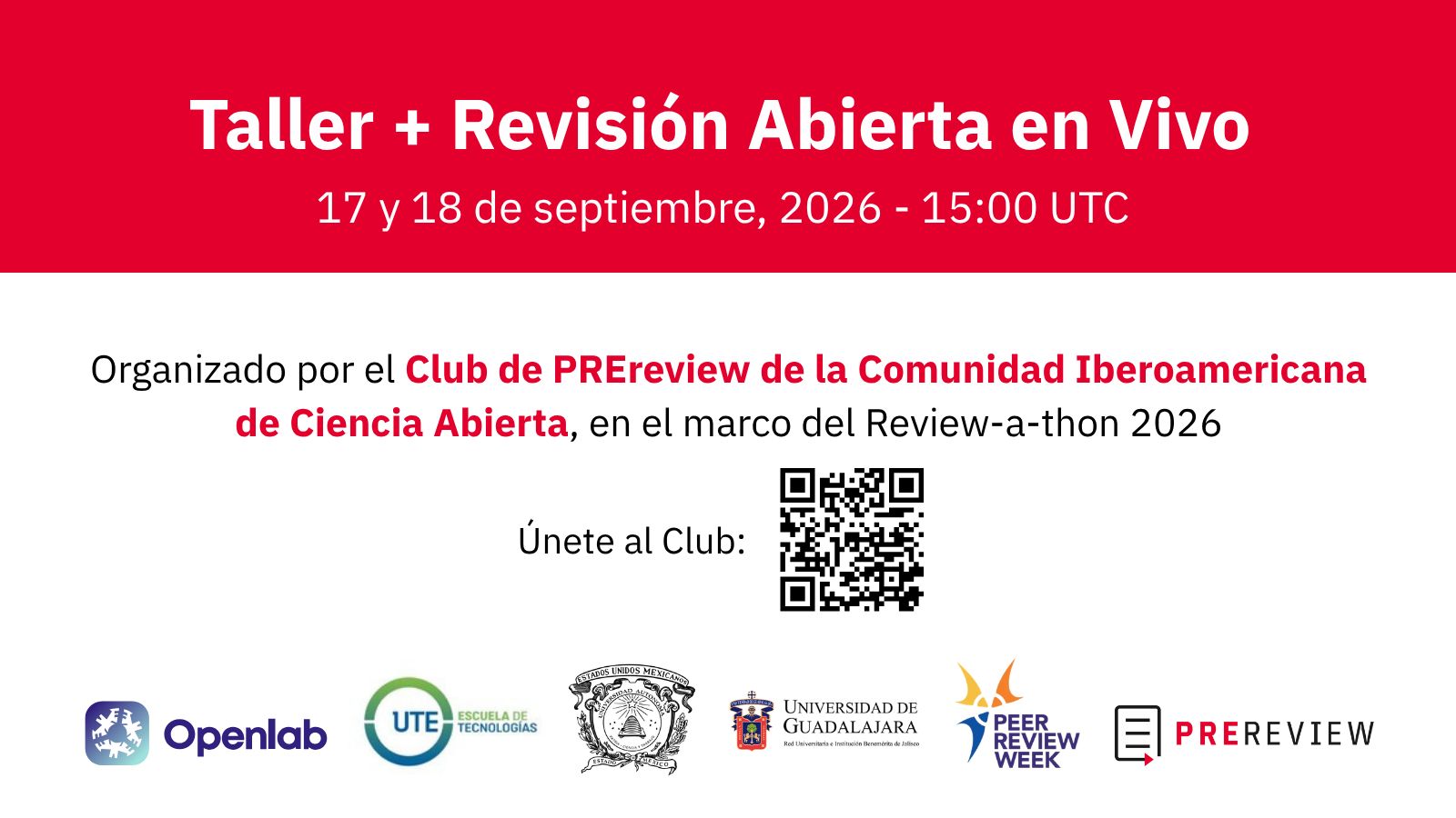 CIbCA Club PREreview: Taller de revisión por pares abierta 